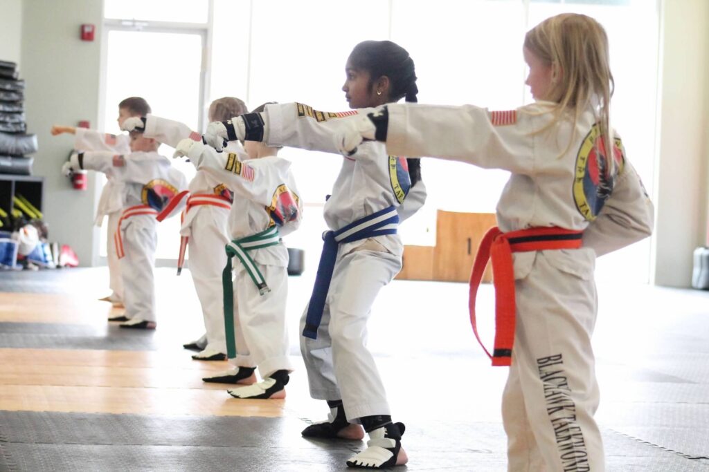 Little Hawks martial arts class for ages 3 to 7 at Blackhawk TaeKwonDo