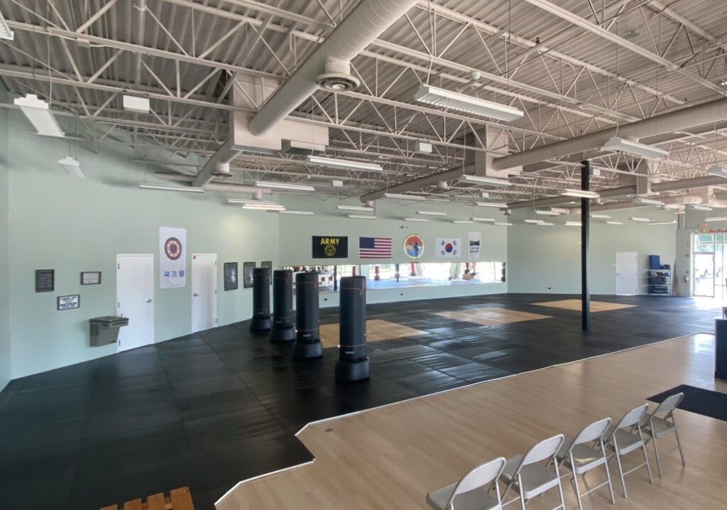 Blackhawk TaeKwonDo training floor in Carpentersville Illinois
